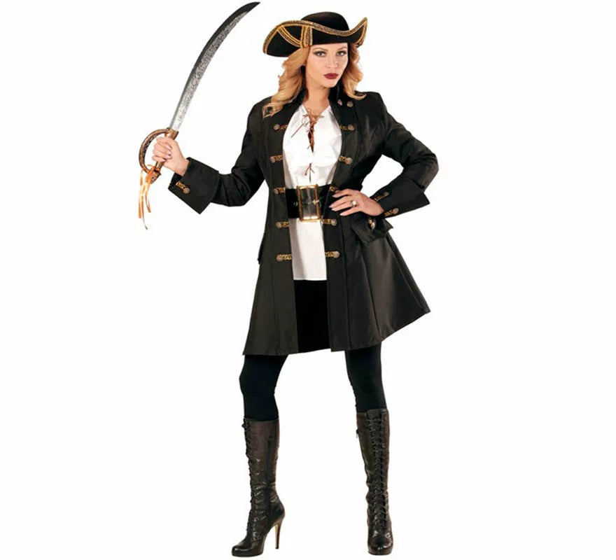 Translation missing: pt-PT.Disfraz o Abrigo de Capitana Pirata para mujer
