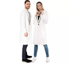 Fato ou Jaleco Médico Branco para adulto