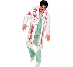 Fato ou vestido de Doutor Sangrento para adultos