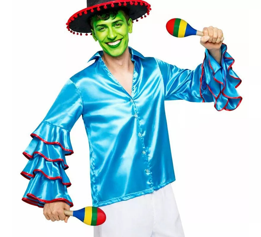 Translation missing: pt-PT.Disfraz o Camisa de La Mascara Rumbero para hombre