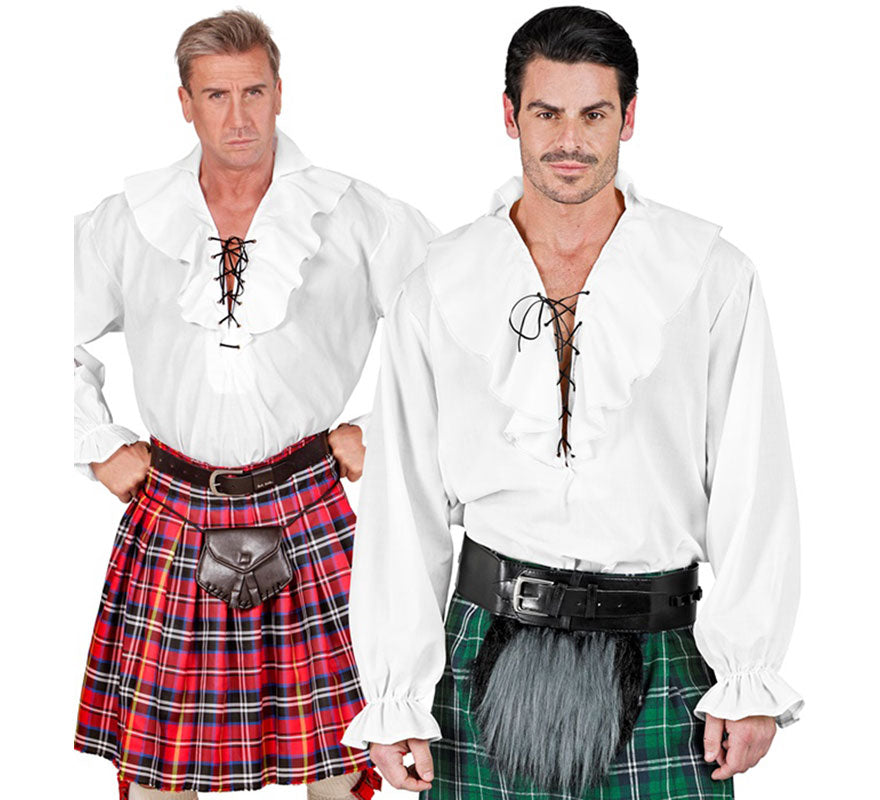 Translation missing: pt-PT.Disfraz o Camisa Pirata blanca para hombre