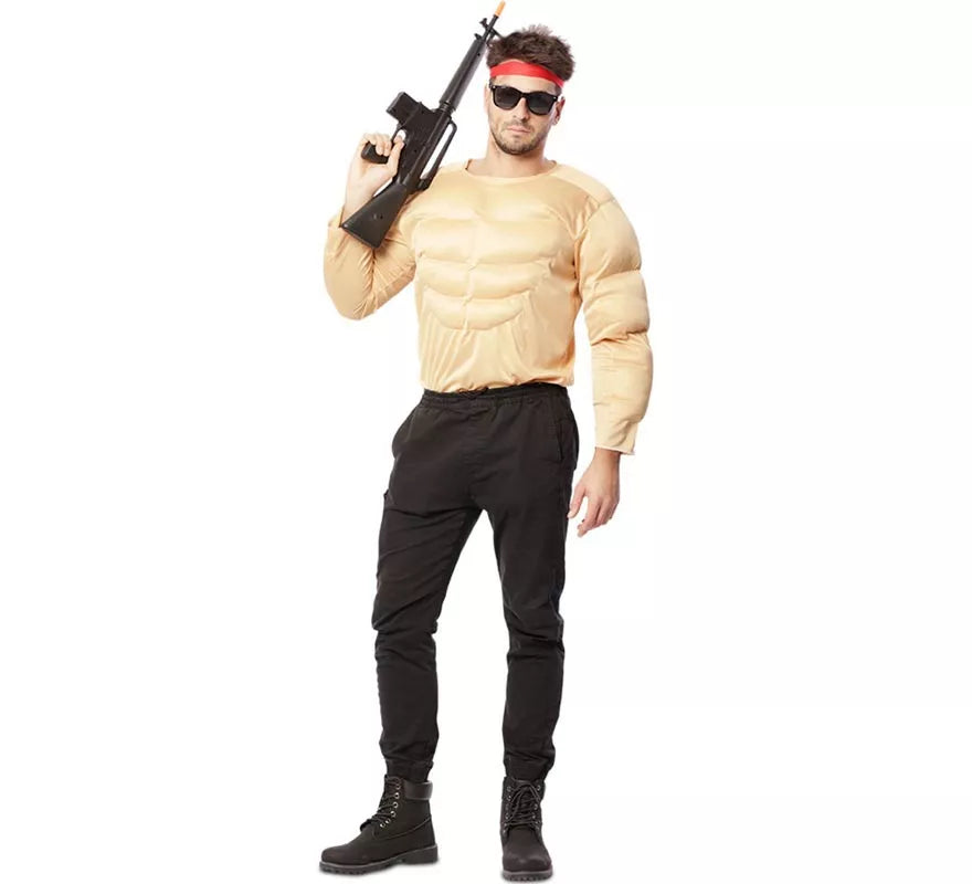 Translation missing: pt-PT.Disfraz o Camiseta con Músculos de Forzudo para hombre
