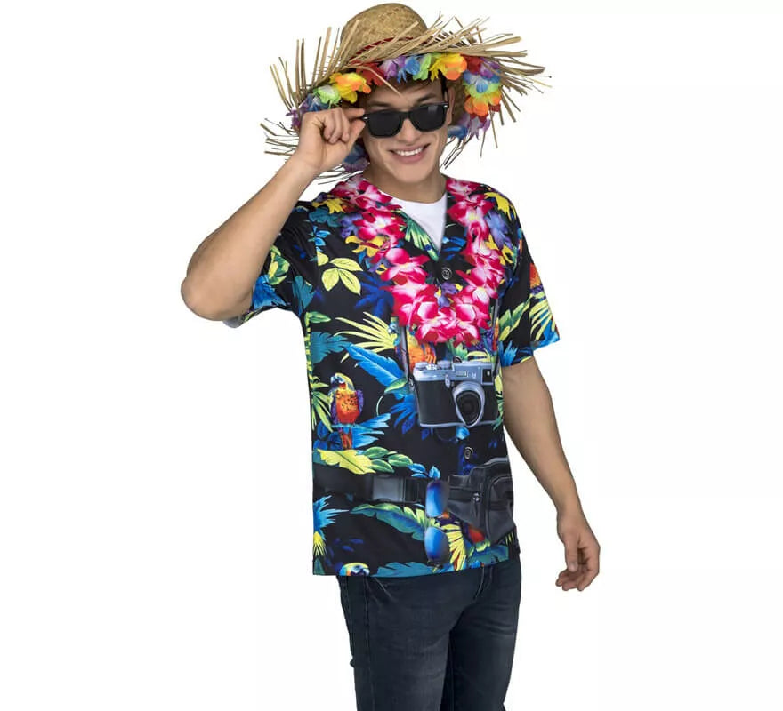 Translation missing: pt-PT.Camiseta disfraz de Hawaiano para hombre