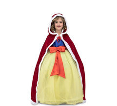 Capa princesa vermelha para menina