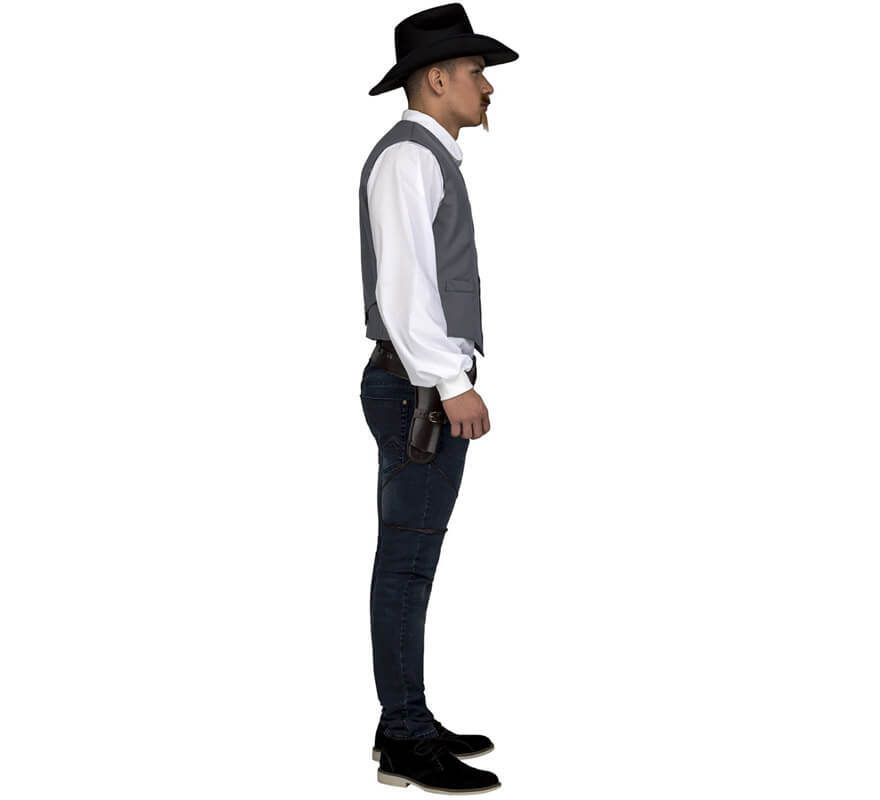 Translation missing: pt-PT.Chaleco Gris de Vaquero para hombre
