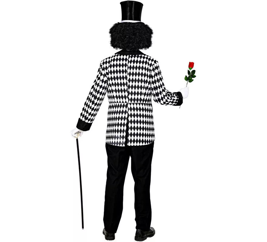 Translation missing: pt-PT.Disfraz o Chaqueta de Arlequín Elegante a Cuadros para hombre