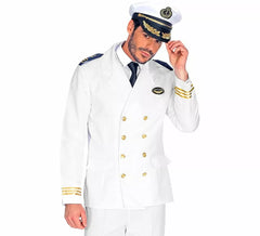 Fato ou jaqueta de capitão de navio para homens