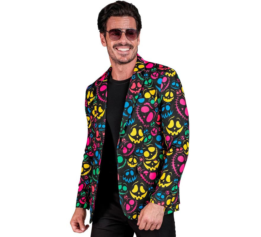 Translation missing: pt-PT.Chaqueta de Fantasmas multicolor neón para hombre