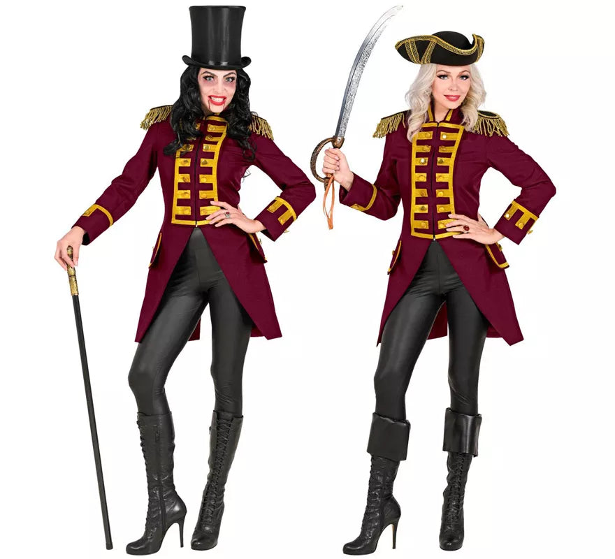 Translation missing: pt-PT.Disfraz o Chaqueta de Frac Burgundy Parade para mujer