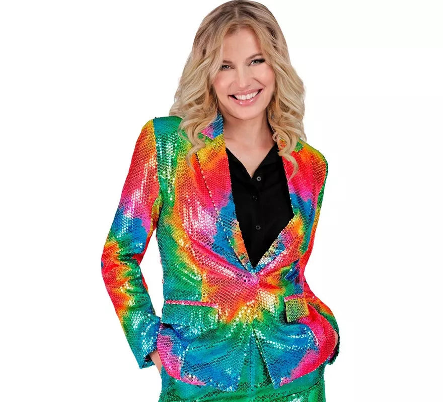 Translation missing: pt-PT.Disfraz o Chaqueta de Moda multicolor neón para mujer