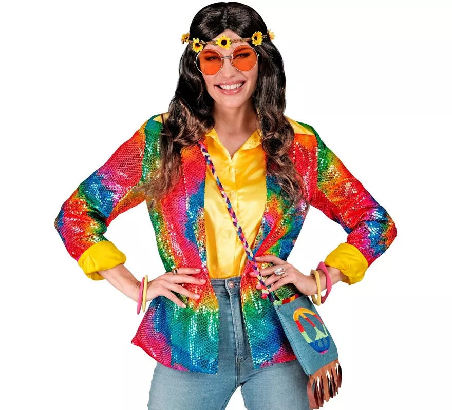 Translation missing: pt-PT.Disfraz o Chaqueta de Moda multicolor neón para mujer