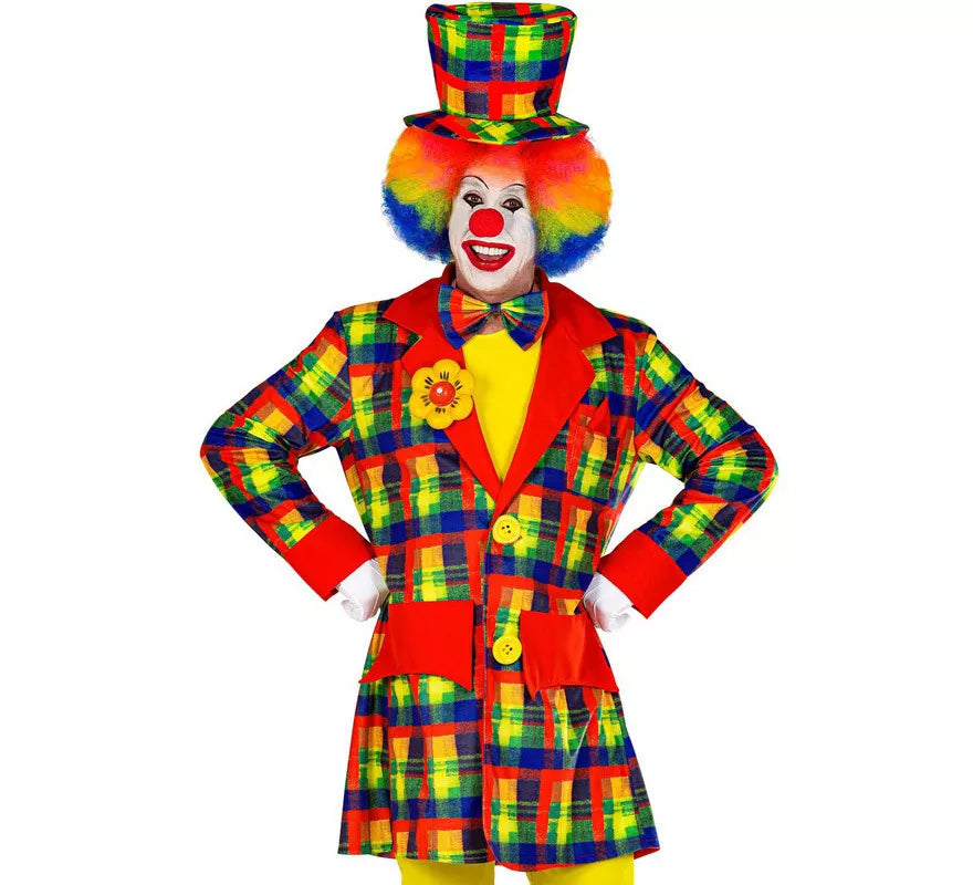 Translation missing: pt-PT.Disfraz o Chaqueta de Payaso Colorido para hombre