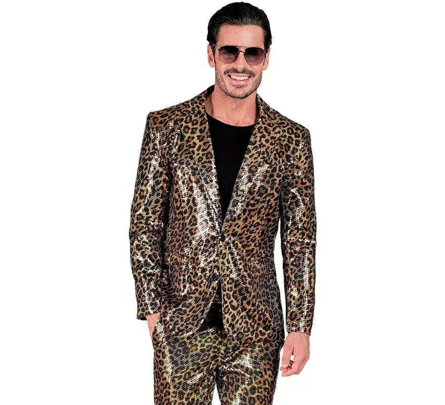 Translation missing: pt-PT.Disfraz o Chaqueta Fiesta animal print leopardo clásico para hombre