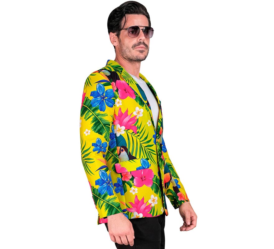 Translation missing: pt-PT.Chaqueta Fiesta Tropical amarillo para hombre