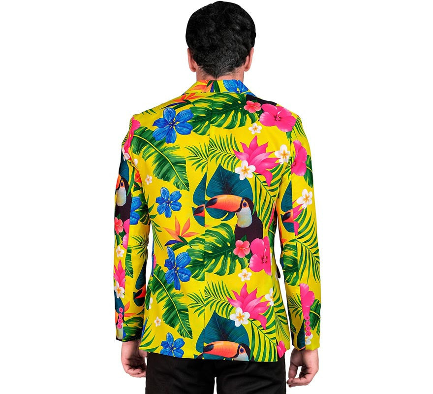 Translation missing: pt-PT.Chaqueta Fiesta Tropical amarillo para hombre