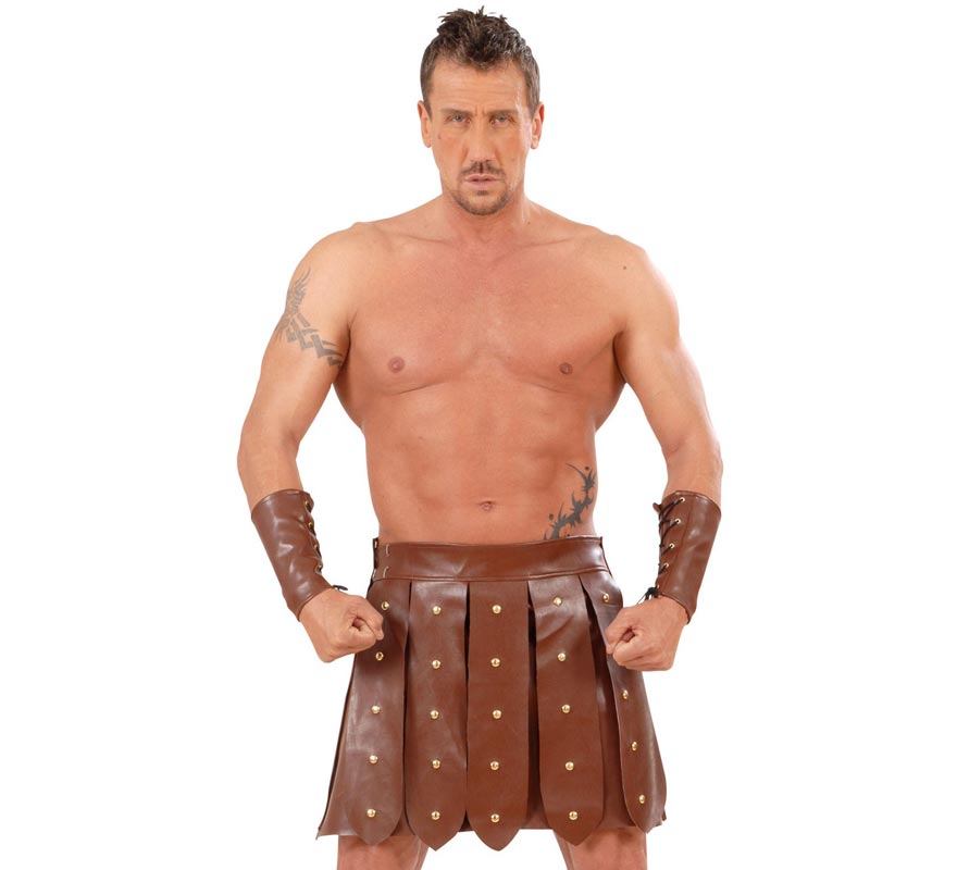 Translation missing: pt-PT.Disfraz o Falda de Gladiador Símil Piel para hombre