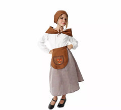 Fato ou kit de castanheiro de outono para menina
