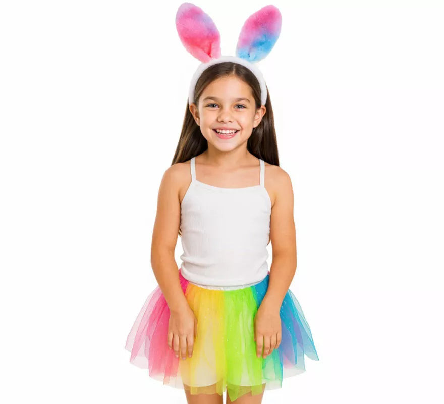 Translation missing: pt-PT.Disfraz o Kit de Conejo multicolor para niña