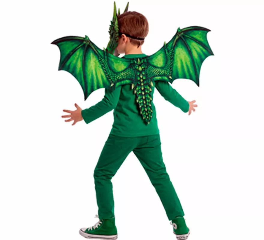 Translation missing: pt-PT.Disfraz o Kit de Dragón para niños: Máscara y Alas
