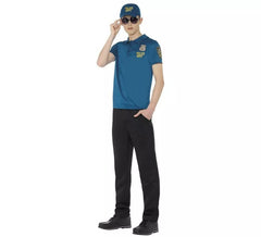 Fato ou kit policial para homens: camiseta, boné e óculos