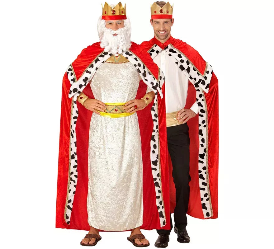 Translation missing: pt-PT.Disfraz o Kit de Rey Mago Gaspar o Medieval para hombre: Capa y Corona