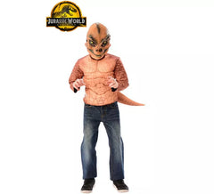 Fato ou kit de T- Rex em caixa para criança