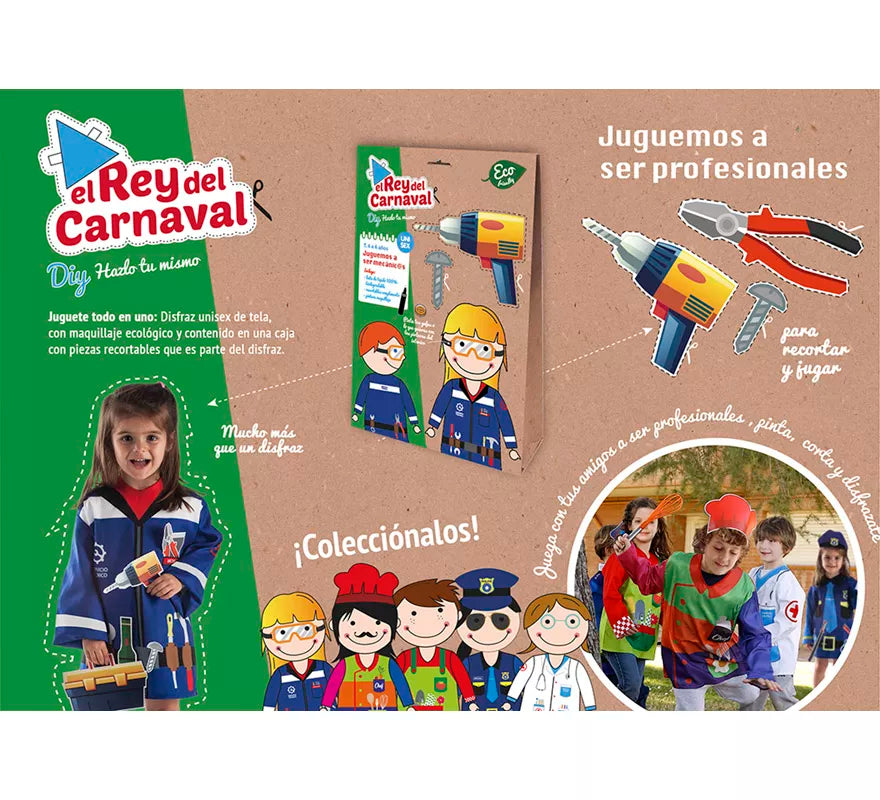 Translation missing: pt-PT.Disfraz o Kit DIY Hazlo tú mismo de Mecánico para niños