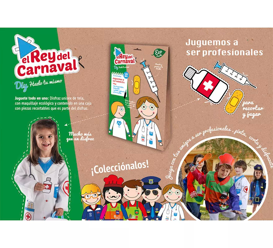 Translation missing: pt-PT.Disfraz o Kit DIY Hazlo tú mismo de Médico para niños