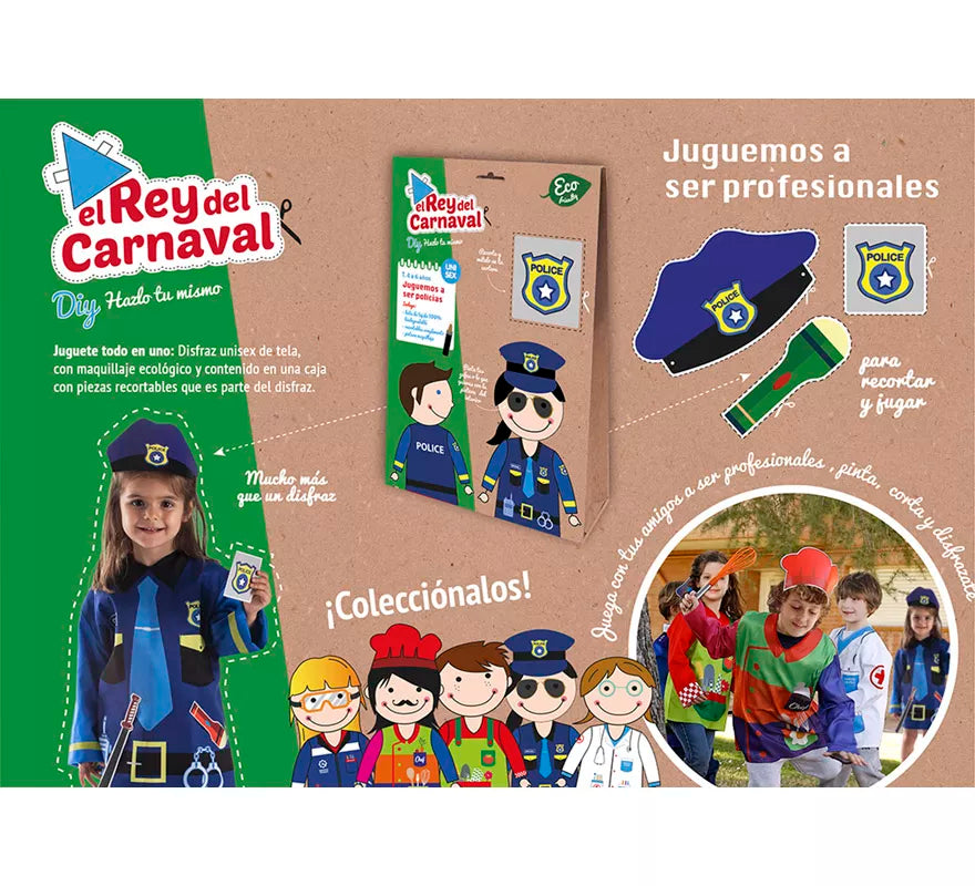 Translation missing: pt-PT.Disfraz o Kit DIY Hazlo tú mismo de Policía para niños