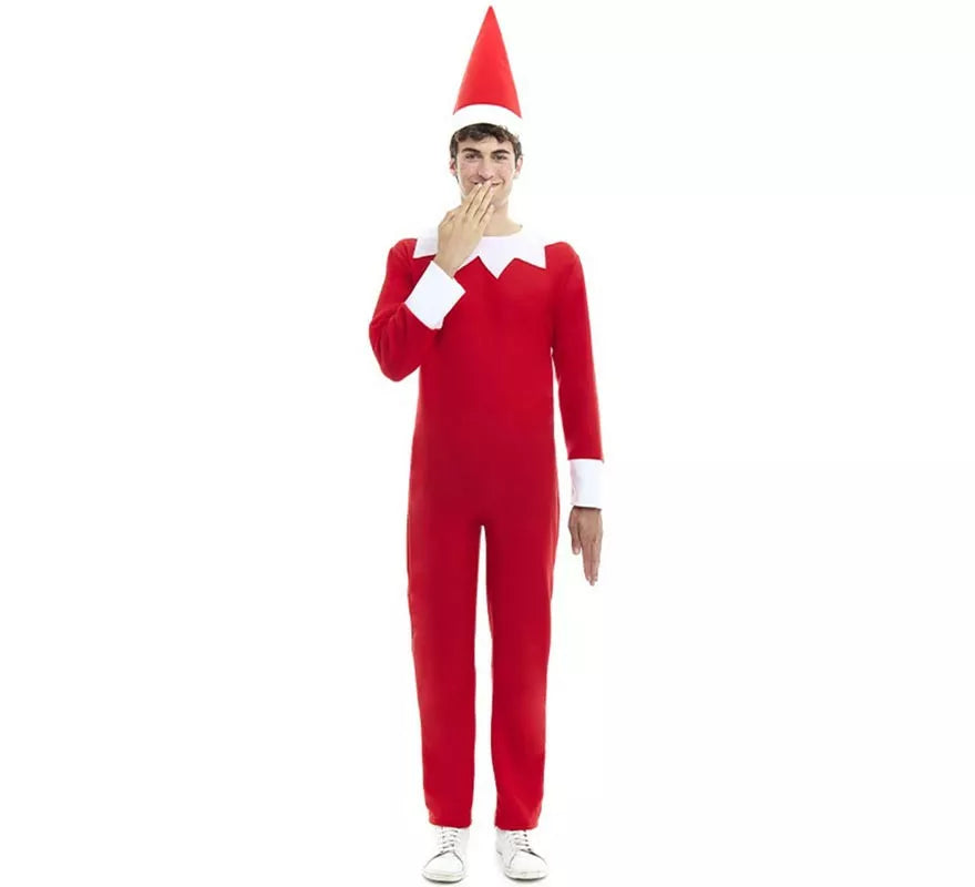 Translation missing: pt-PT.Disfraz o Maillot de Elfo travieso de la Navidad con gorro para adulto