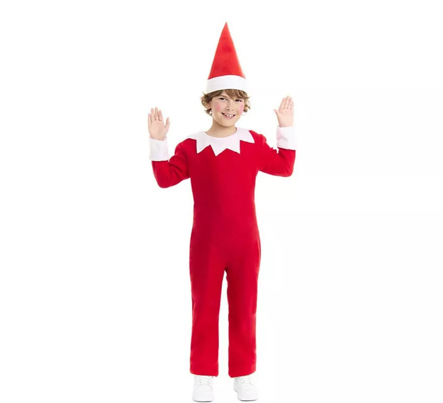 Translation missing: pt-PT.Disfraz de Elfo travieso de la Navidad con gorro para niños