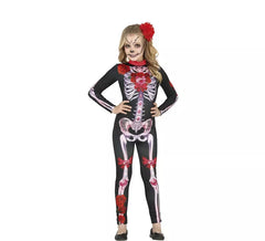 Fato de macaco Catrina florido para menina