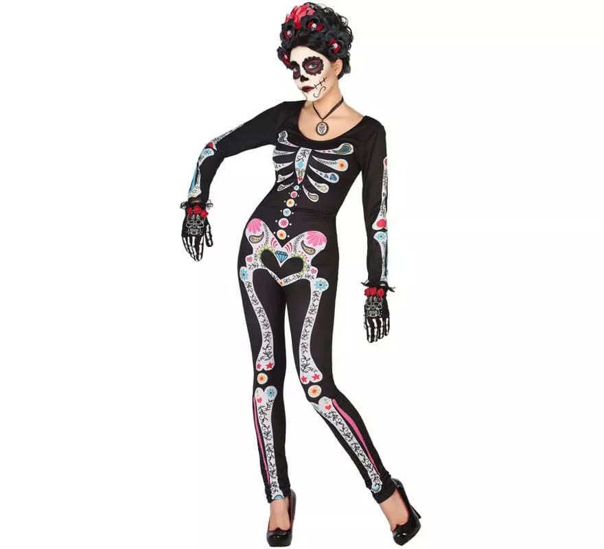Translation missing: pt-PT.Disfraz o Mono del Día de los muertos para mujer
