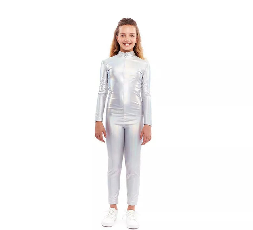 Translation missing: pt-PT.Disfraz o Mono Metálico holográfico para niña