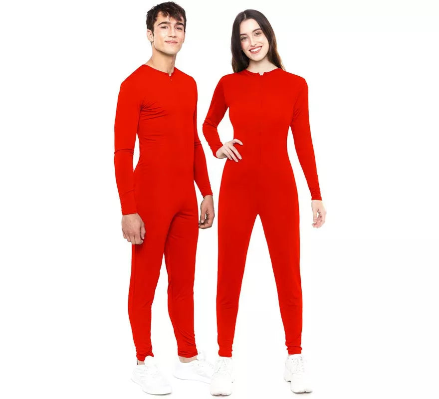 Translation missing: pt-PT.Disfraz o Mono rojo cierre frontal para adulto