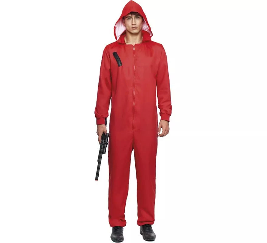 Translation missing: pt-PT.Disfraz o Mono trabajador rojo para hombre