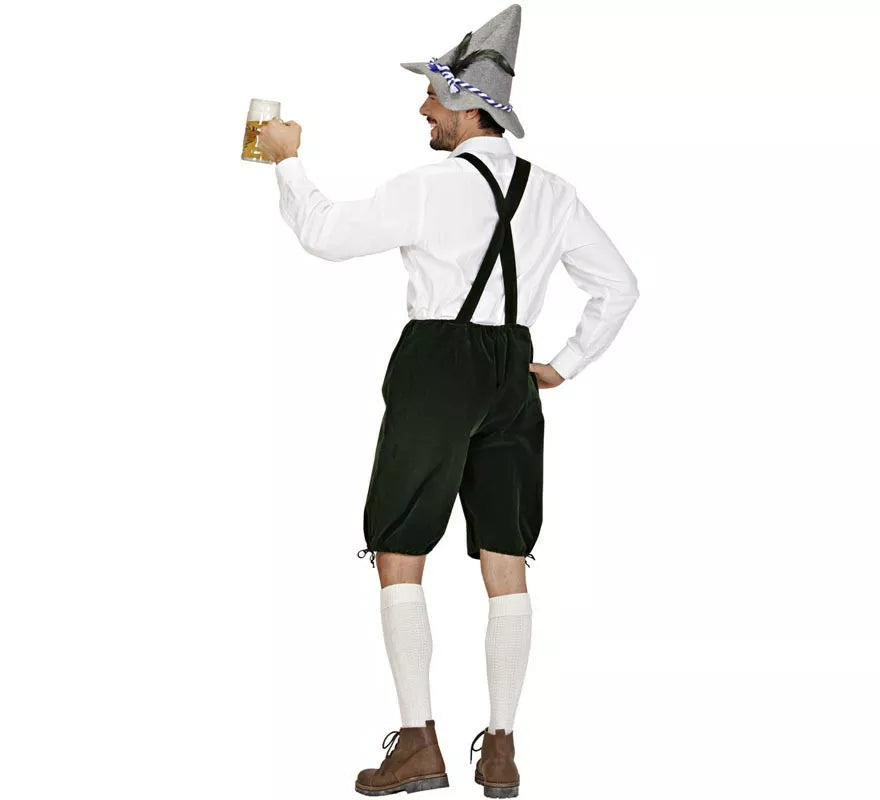 Translation missing: pt-PT.Disfraz o Peto Lederhosen de Bávaro oscuro para hombre