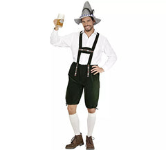 Fato de Lederhosen escuro da Baviera ou peitoral para homem