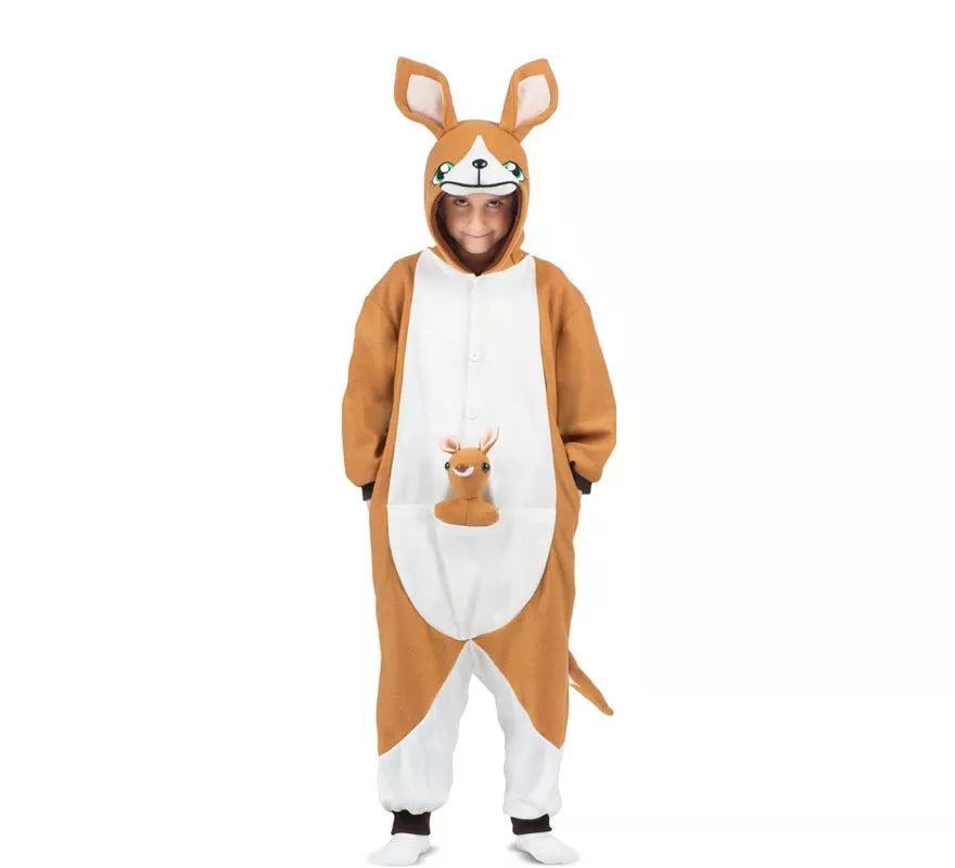Translation missing: pt-PT.Disfraz o Pijama de Canguro con capucha y peluche para niños