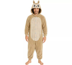 Fato ou pijama masculino bege do monstro Lulu