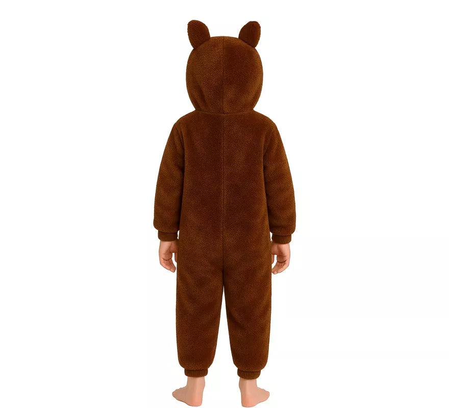 Translation missing: pt-PT.Disfraz o Pijama de Monstruo Lulú marrón para niños