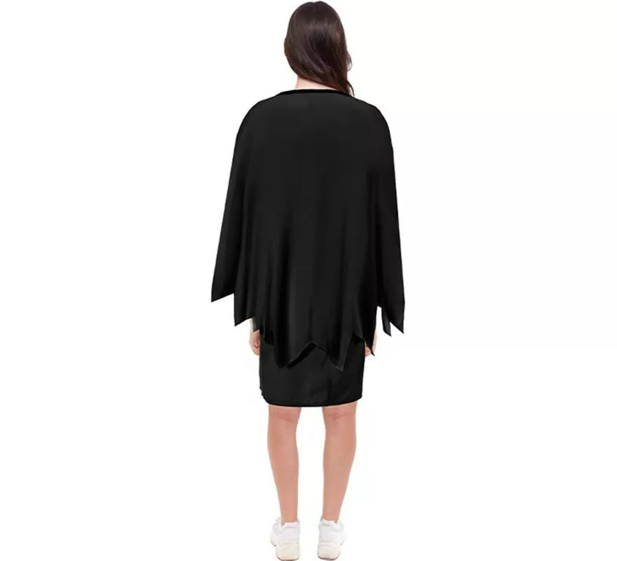 Translation missing: pt-PT.Disfraz o Poncho Calabaza negro tenebrosa adulto de 75 cm