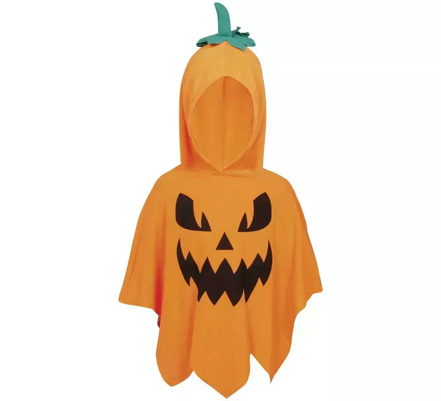 Translation missing: pt-PT.Disfraz o Poncho de Calabaza Malvada para niños