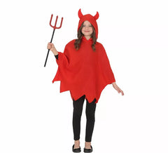 Fato de diabo ou poncho para menina