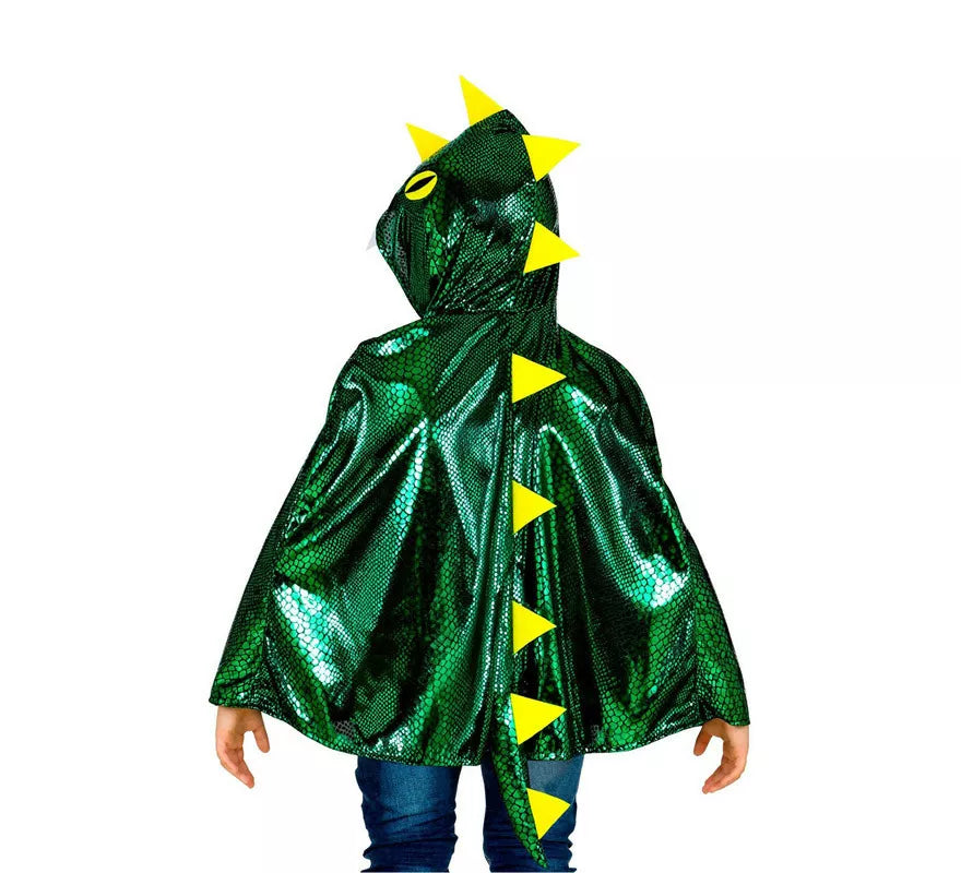 Translation missing: pt-PT.Disfraz o Poncho de Dragón Verde Brillante con Capucha para niños