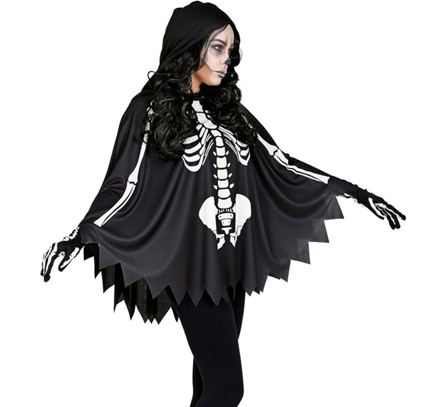 Translation missing: pt-PT.Disfraz o Poncho de Esqueleto para mujer