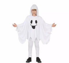 Fato de fantasma sorridente ou poncho para criança