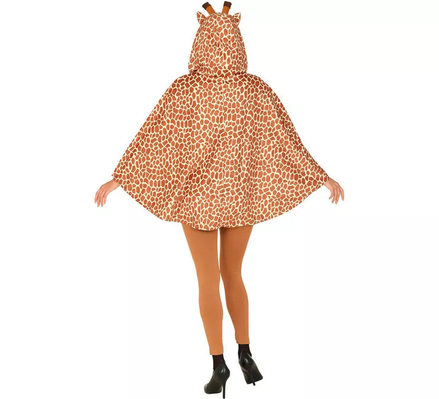 Translation missing: pt-PT.Disfraz o Poncho de Jirafa con Capucha para adulto