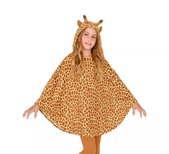 Fato de Girafa com Capuz ou Poncho para criança