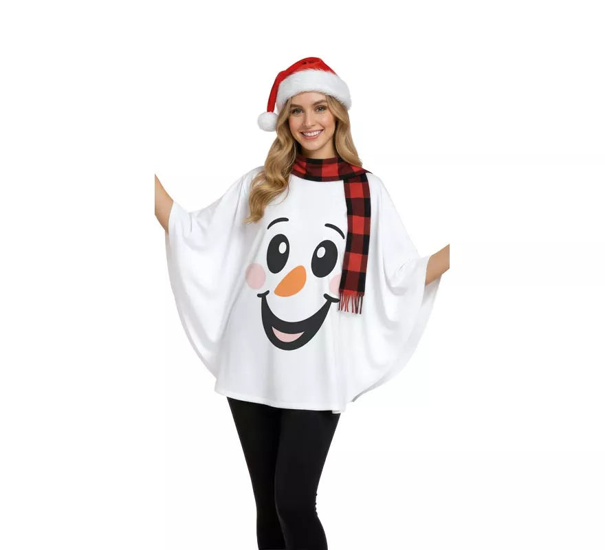 Translation missing: pt-PT.Disfraz o Poncho de Muñeco de Nieve para mujer